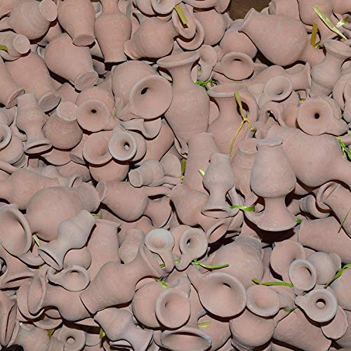 Set di 50 mini anfori in terracotta per fiori e acquario, decorazione fai da te, mini ampori floreali (10)
