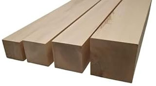 Hilwood Balken Vierkantholz Buchenbalken Kantholz Buche 7 x 7 cm, 9 x 9, 10x10 cm (9 x 9 cm breit, 60 cm lang)