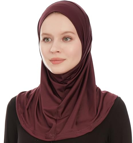 Hijab Donna Amira - Sciarpa da Testa per Donne - Hijab Musulmano Al Amira - Instant Ready To Wear Sciarpa