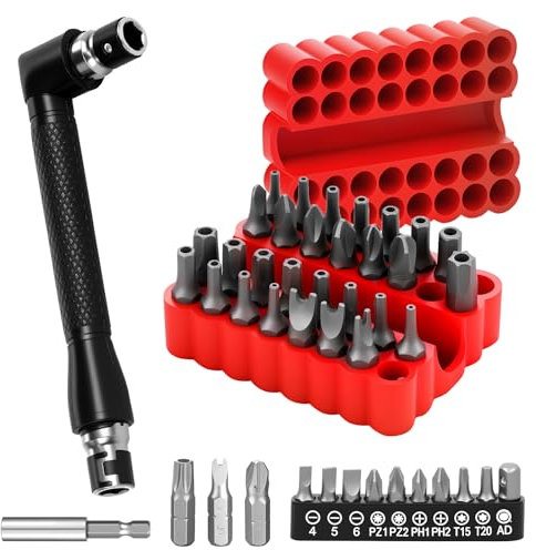 Juego de puntas de seguridad de 46 piezas – Security Torx, Hex, Phillips, ranurado, triwing, tensor – Juego de puntas de destornillador para taller doméstico y profesional (1 unidad)