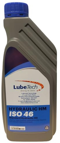 LUBETECH PREMIUM GRADE HYDRAULIC OIL 46 1 LT, A VIRGIN GRADE ISO VG 46 FLUID MADE IN THE UK NOT RECYCLED