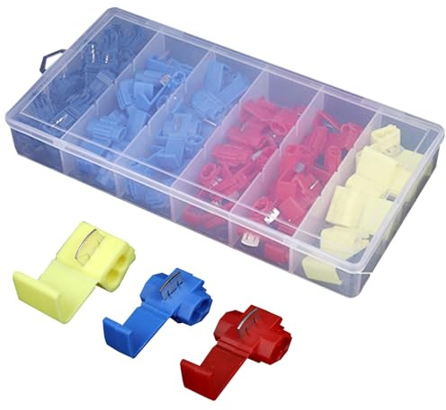 Kit de raccordement de câble rapide - 65 bornes électriques à connexion rapide, jeu de branches de câblage de gamme complète | Connecteurs à clipser sans bandes pour véhicules, bateaux, travaux