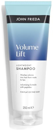 John Frieda Volume Lift Lightweight Shampoo 250ml. Fine Hair Care for Body, Bounce and Soft Feel