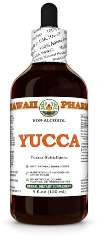 Yucca (Yucca Schidigera) Dry Root Glycerite, All Natural, Vegan, Lab Tested Alcohol-Free Liquid Extract - 4 fl.oz