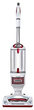 Shark NV501 Rotator Professional Lift-Away Upright Vacuum with HEPA Filter, Swivel Steering, LED Headlights, Wide Upholstery Tool, Dusting Brush & Crevice Tool, White/Red