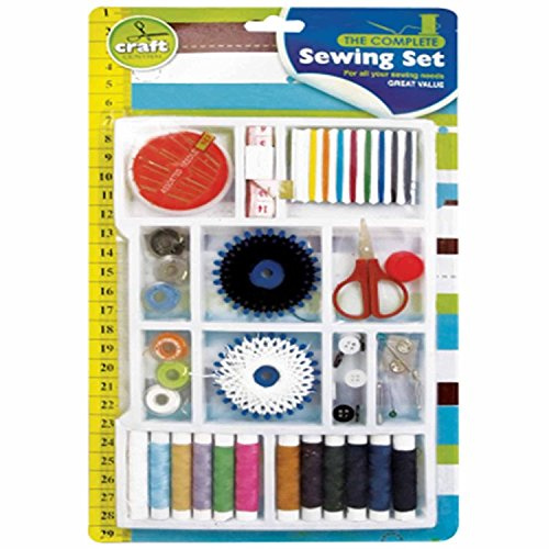 Travelling Sewing Starter KIT **Free UK Post** Starter Sewing Needs Threads BOBBINS Needles Scissor Safety PIN Thimble Needle Threader TAKE Measure The Complete Sewing KIT Set