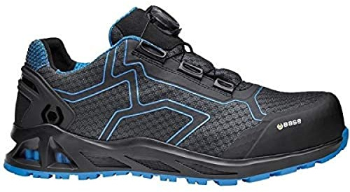 Base Protection B01005 Base B1005B Rush Chaussure de Sécurité avec Système | Noir/Bleu, 44, S1P EN ISO 20345, Polyester, Résistant aux Hydrocarbures, Semelle Fresh'n Flex, Industrie Légère (Services)