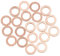 sourcing map Joint Bouchon Joint d'étanchéité 10mm Dia Interne rondelle cuivre joint Ring 20pcs