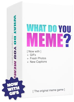 WHAT DO YOU MEME? Core Game (New Edition) Now Including GIF's by Relatable, The Essential Adult Party Game for Meme Lovers, Great for Adult Games for Game Night