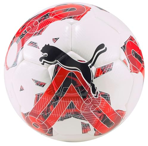 PUMA Orbita 5 HYB, Palline da Allenamento Unisex, Bianco Rosso