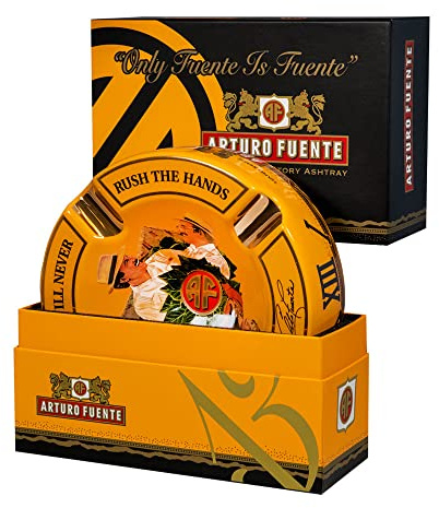 Limited Edition Large 8.75 Arturo Fuente Porcelain Cigar Ashtray Yellow