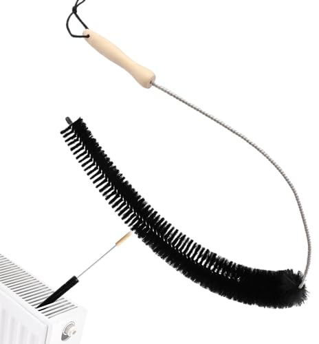 Aoreun Spazzola per Caloriferi, 75cm Spazzole per Pulizia Radiatore con Setole di Pelo di Capra, flessibile Spolverino Cattura Polvere per radiatori, risparmia sui costi energetici