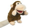 lilizzhoumax Handpuppe AFFE Kuscheltier Simuliertes Tier AFFE Handpuppe aus Plüsch Kawaii Niedliches Rollenspiel interaktives Früherziehungsspielzeug für Kinder Geschenk für Kinder Zoo Tiere