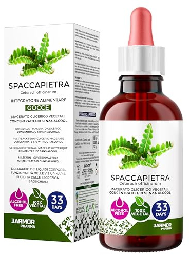 Spaccapietra Calcoli Renali 100ml Integratore Gocce Concentrate Integratore Macerato Glicerico Senza Alcool Made in Italy J.Armor Pharma