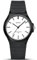 BAISHIOI Orologio Uomo Orologio Analogico al Quarzo Classico Impermeabile Casual Orologio da Polso Minimalista Moda Sport Orologio con Nero Cinturino in Silicone (white)