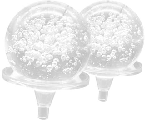 Holibanna 2pièces De Cristal Claires pour Fontaine Ornements De Boule De Cristal Décoration De Sphère Intérieure avec Supports Lot