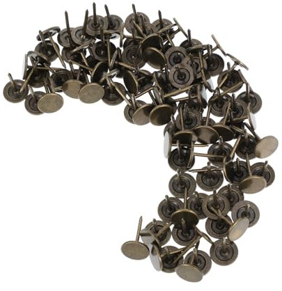 CLISPEED 100pezzi Chiodi Decorativi Per Tappezzeria Testa Perni Inossidabile Per e Progetti Design e Stabile Per Uso Multifunzionale