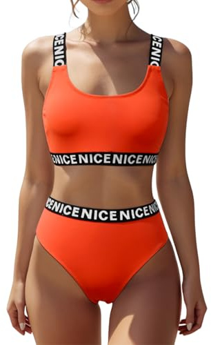Bikini Juvenil de Dos Piezas, Top Tipo Banda con Relleno Extraíble