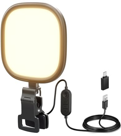 NEEWER Basics 5 tum 10 W LED-strömningsljus, tvåfärgad, kantlit-clip på USB-bord med CRI95 för bildskärm, bärbar dator, dator, videokonferenser, zoomsamtal och inspelningar, NL10