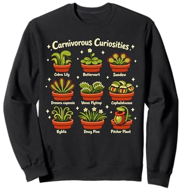 Carnivorous Curiosities Venus Flytrap Houseplant Gardening Sweatshirt