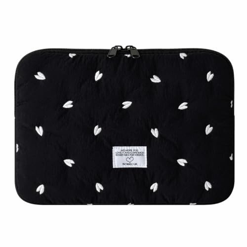 Starnearby Housse Tablette 9-11 Pouces avec Broderie Coeur