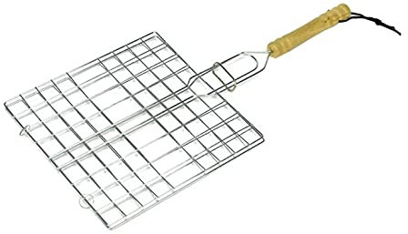 BBQ Collection 95195 Double Grille pour Barbecue Carré 20 x 20 cm