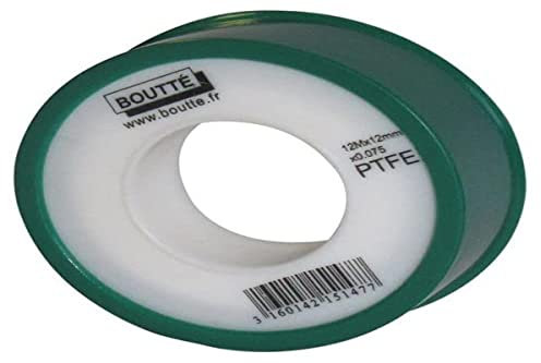 Boutté 2151477 PTFE Ruban téflon longueur 12 m x largueur 12 mm