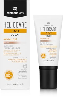 Cantabria Labs - Heliocare 360° Color Water Gel SPF 50+ - 50ml - Tono Beige - Hidratante - Protección Solar Avanzada
