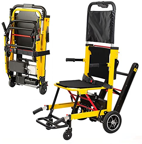 Montascale Elettrico per Sedia a rotelle, Sedia a rotelle Pieghevole per Scale per Anziani disabili, ascensori per sedie a rotelle Portatili per Scale mobili Possono Salire e scendere Le Scale Sedia,