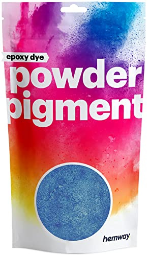 Hemway Epoxy Dye Powder Pigment Metallic Royal Blue Powder 50g | Mica Pigment for Resin, Epoxy, Polyurethane Paint, Jewellery & Resin Floors, Colour Enhancement