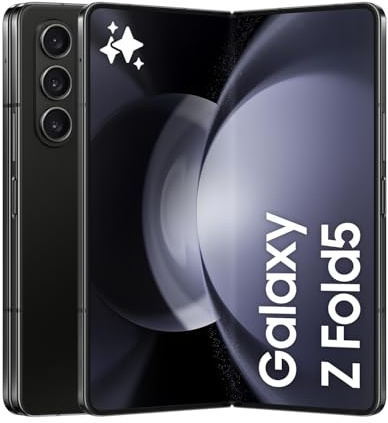 Samsung Galaxy Z Fold5 Faltbares AI-Android-Smartphone ohne Vertrag, Handy, 512 GB, Verlängerte Akku-Laufzeit, HD-Kamera, Phantom Black, Inkl. 36 Monate Herstellergarantie [Exklusiv bei Amazon]