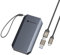 Yottamaster 512GB SSD Externo, hasta 460MB/s, 2 en 1 Cable USB-C/A con Correa SSD Portátil Compacto Compatible con iPhone 16/Smartphone/Tableta/Portátiles