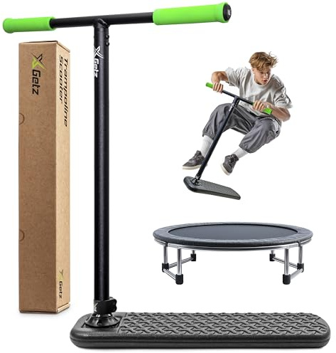 X-GETZ Patinete Trampolín sin Ruedas – Scooter de Trucos/Freestyle para Niños y Adolescentes – Altura Ajustable – Ultraligero – para Interior y Exterior – Desde 8 Años