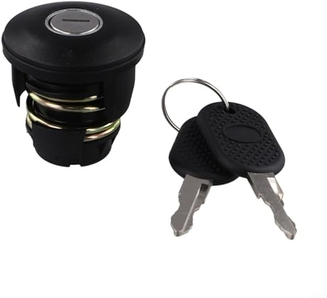 Bouchon de réservoir de carburant de rechange avec clés 5899119 46576969 compatible avec Fiat pour Ducato C25 J5 Talbot Express Panda Cinquecento Bouchon d'essence verrouillable