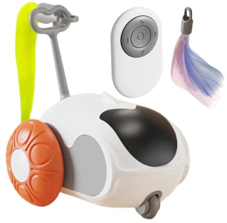 eléctrico para Gatos | Teaser Recargable Inteligente | Juguetes para Gatos con Control Remoto – para Interiores y hogar, Mascotas, Ejercicio, Juego, del aburrimiento