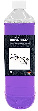 Cleanerist 1 L Ultraschallreiniger Konzentrat | reinigt Schmuck, Münzen, Brillen, Kleinteile & Dental | Ultraschallbad | Ultraschallgerät