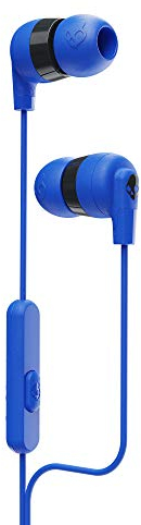 Skullcandy Ink'd+ Écouteurs Intra-Auriculaires Filaires, Microphone, Compatibles Appareils Bluetooth + Ordinateurs, Bleu
