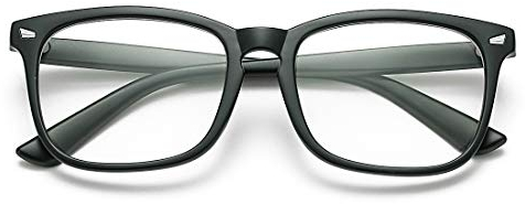 COASION Durchsichtige Fake Brille Ohne StäRke Damen Herren Fakebrillen Modebrille Brille mit Fensterglas für MäDchen MäNner