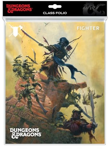 Ultra Pro - Dungeons & Dragons - Class Folio With Stickers - Fighter