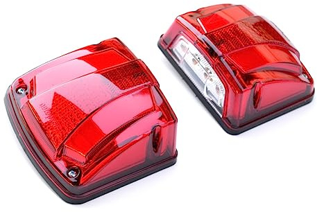 2 éclairages LED 24 V pour plaque d'immatriculation et feux de position double fonction pour châssis de remorque