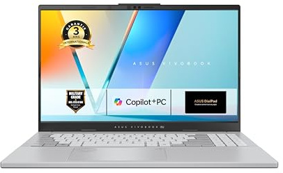 ASUS Vivobook S 15; Copilot+ PC S5507QA-MA012W Portable 15.6 3K OLED 120Hz Pc Portable Qualcomm Snapdragon X Plus 3.4Ghz 16GB LPDDR5X 512GB SSD Qualcomm Adreno GPU Windows 11 Home Clavier AZERTY RGB