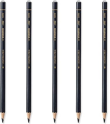 STABILO All Watercolour Effect Pencil - Black (5)