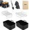 DuDuZui Heißluftfritteuse Zubehör, Set mit 8 Stück für Ninja Dual AF300EU 400EU inkl 2 Dual Air Fryer Racks & 2 Silikon Air Fryer Liner & 100PCS Papierfutter & 2 Silikonhandschuhe & 1 Lebensmittelclip