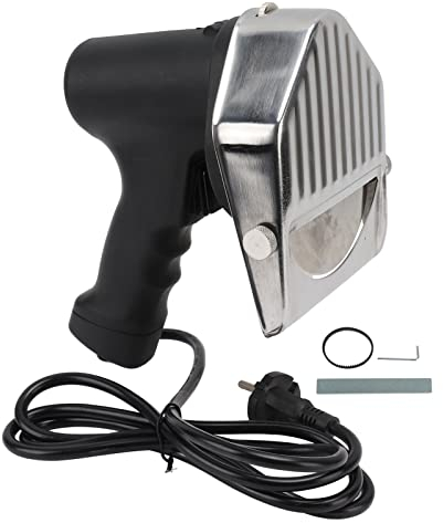 Topyond Coltello Elettrico Kebab, 80W Coltello Elettrico Shawarma, Acciaio Inox​​ Taglierina Giroscopica Commerciale per Shawarma Gyros, Coltello da Taglio Professionale Elettrico, Spina UE 110-220V