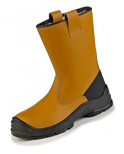 Ergos Oslo 2 S3 CI SRC | Bottes de Sécurité | Protection Imperméable et Isolation Contre Le Froid | Semelle en Acier Antiperforation | Antidérapante | Mixte | Marron | Certifié CE | 43