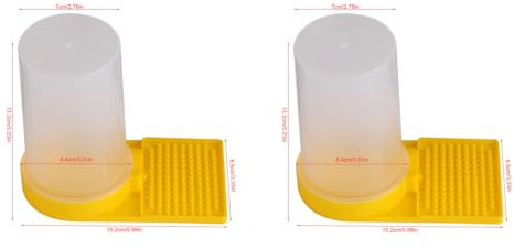 Bienenfutterspender, 2 Stück, Kunststoff-Bienenfutterspender, Bienenstock-Trinkschale, Bienenhaltungsausrüstung, Bienenzuchtwerkzeug