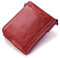 DEARMAMY Herren Geldbörse RFID Schutz | Rotes Echtleder Portemonnaie Mit ünzfach | Multifunktionales Kreditkartenetui Für änner | Charmantes Clutch Wallet | Kompaktes Design Für Karten
