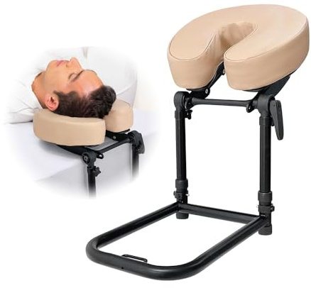 Mybow Poggiatesta da massaggio per letto e culla, kit di massaggio superiore per materasso domestico, cuscino viso per massaggio a faccia in giù, poggiatesta regolabile da salone e supporto per