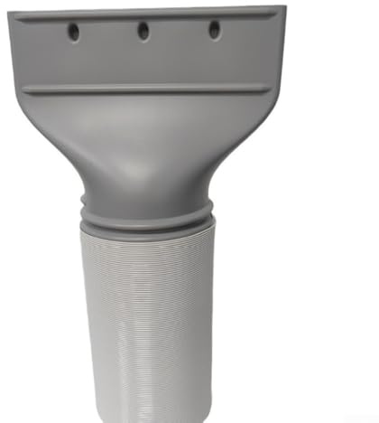 Juego de manguera de escape de 150 mm y adaptador plano compatible con aire acondicionado, campanas extractoras, secadores, manguera fiable construida para resistencia a altas temperaturas