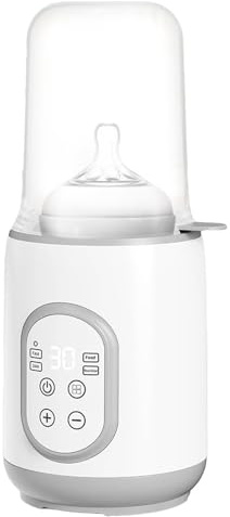 Calentador de biberones - Acero inoxidable y PP - Calentador de leche para bebés | Botella de control de temperatura de 10,63 pulgadas | Solución de calefacción rápida para el uso del hogar y los